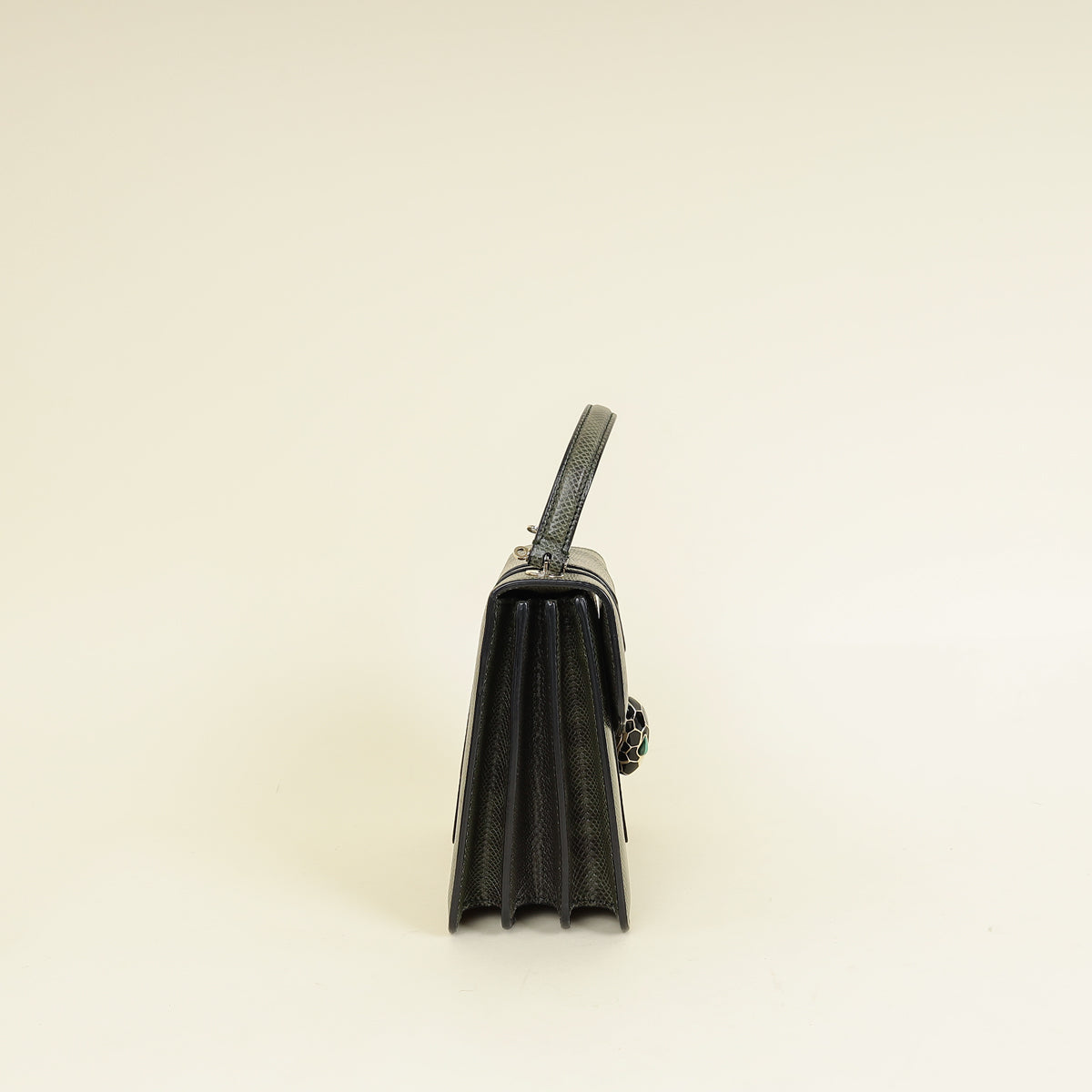 Bvlgari Dark Olive Karung Serpenti Forever Top Handle Small Bag-Bvlgari-THE CLOSET