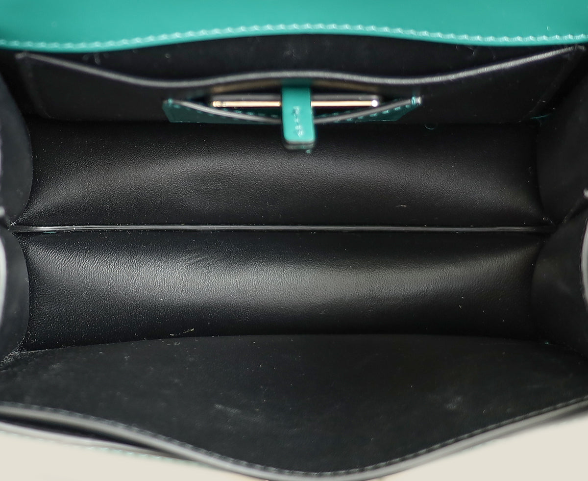 Bvlgari Green Serpenti Forever Medium Top Handle Bag