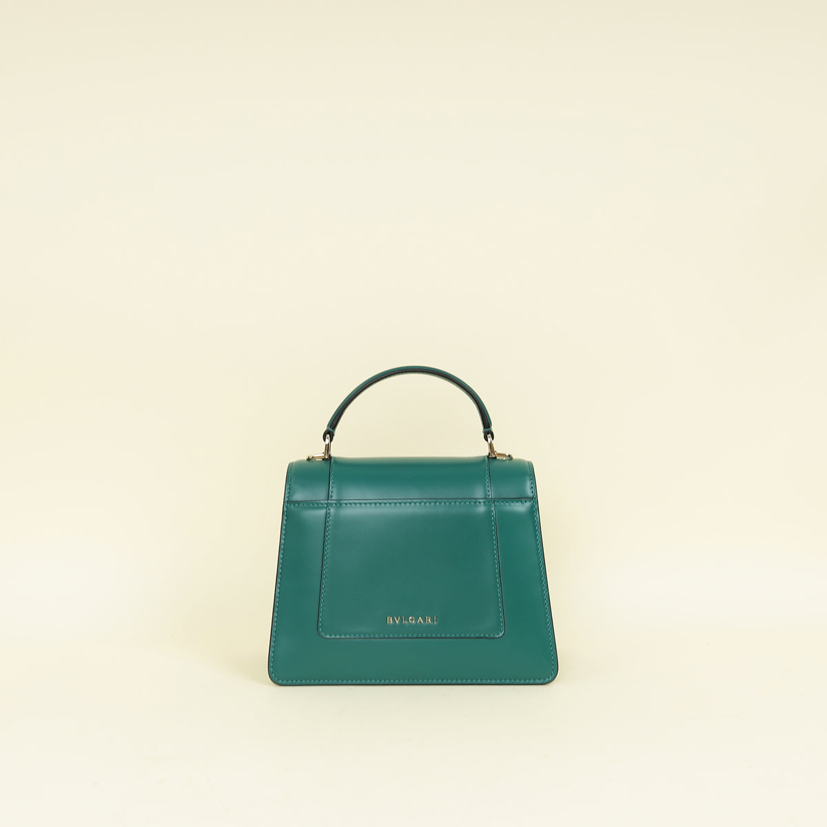 Bvlgari Green Serpenti Forever Medium Top Handle Bag