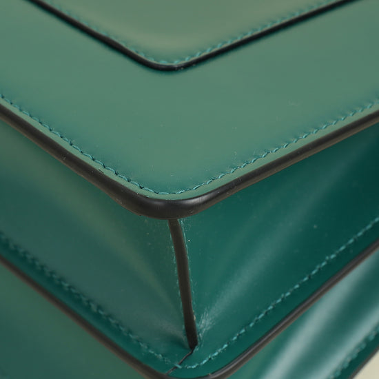 Bvlgari Green Serpenti Forever Medium Top Handle Bag