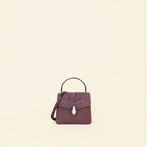 Bvlgari Violet Serpenti Forever Top Handle Bag