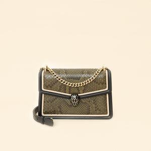 Bvlgari Bicolor Diamond Blast Serpenti Forever Flap Bag