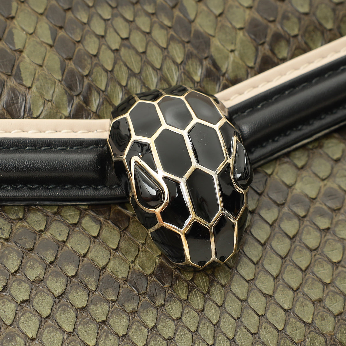 Bvlgari Bicolor Diamond Blast Serpenti Forever Flap Bag-Bvlgari-THE CLOSET