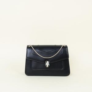 Bvlgari Black Serpenti Forever Shoulder Bag