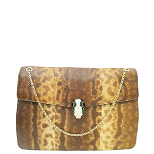 Bvlgari Bicolor Karung Serpenti Forever Shoulder Bag
