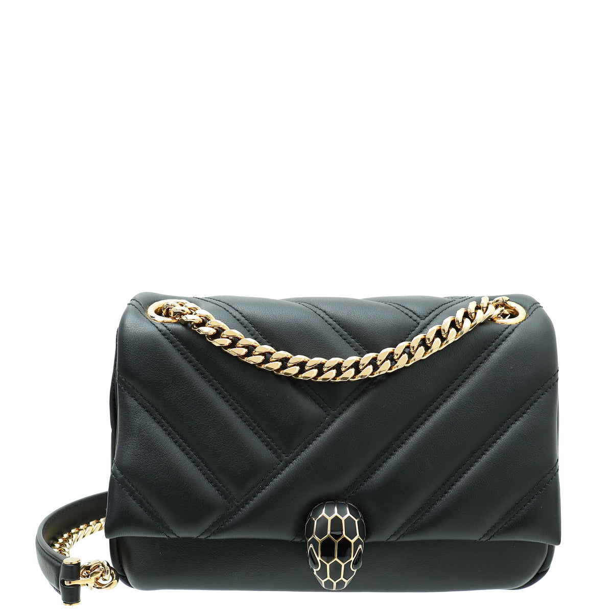 Bvlgari Black Cabochon Shoulder Bag-Bvlgari-THE CLOSET