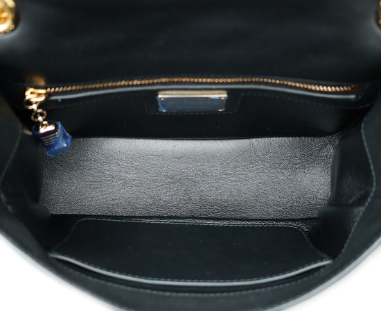 Bvlgari Black Cabochon Shoulder Bag