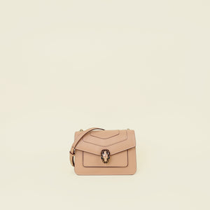 Bvlgari Light Peach Serpenti Forever Shoulder Bag