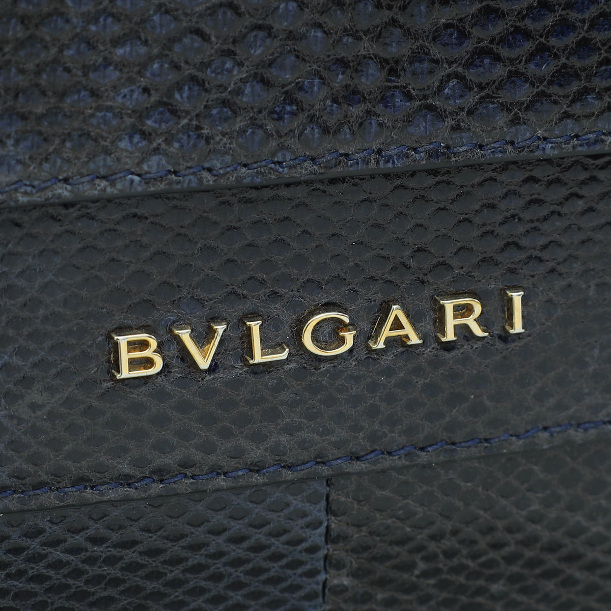 Bvlgari Navy Blue Karung Serpenti Forever Shoulder Bag