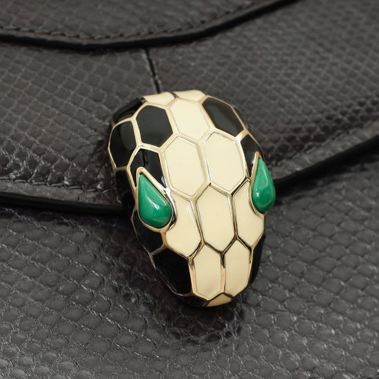 Bvlgari Grey Serpenti Forever Karung Top Handle Bag-Bvlgari-THE CLOSET