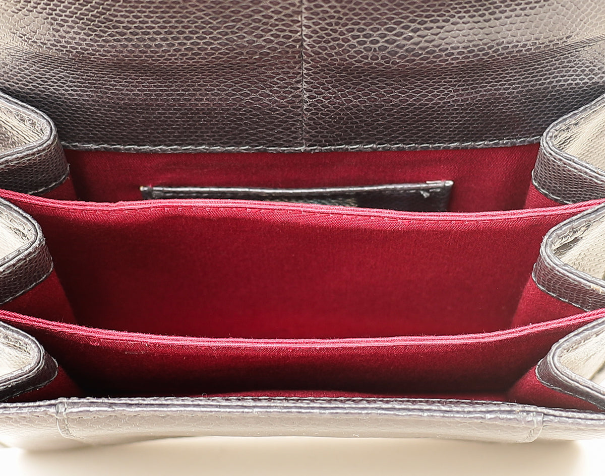 Bvlgari Grey Serpenti Forever Karung Top Handle Bag-Bvlgari-THE CLOSET