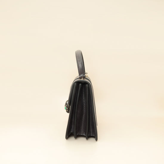 Bvlgari Grey Serpenti Forever Karung Top Handle Bag-Bvlgari-THE CLOSET