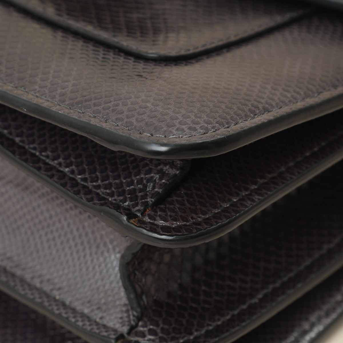 Bvlgari Grey Serpenti Forever Karung Top Handle Bag-Bvlgari-THE CLOSET