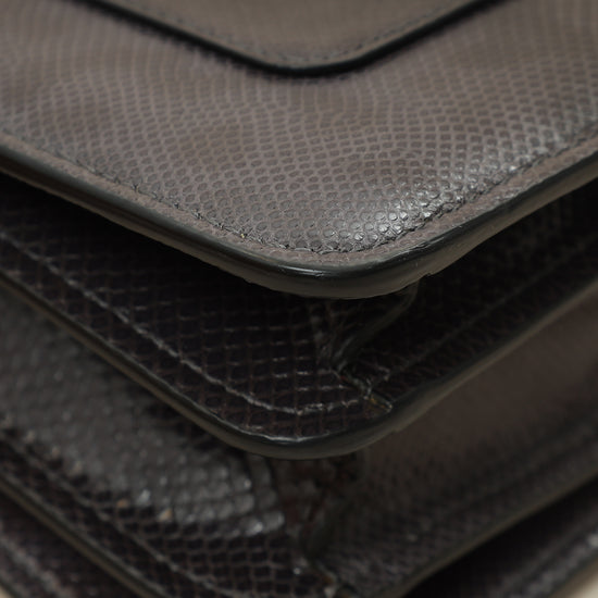 Bvlgari Grey Serpenti Forever Karung Top Handle Bag-Bvlgari-THE CLOSET