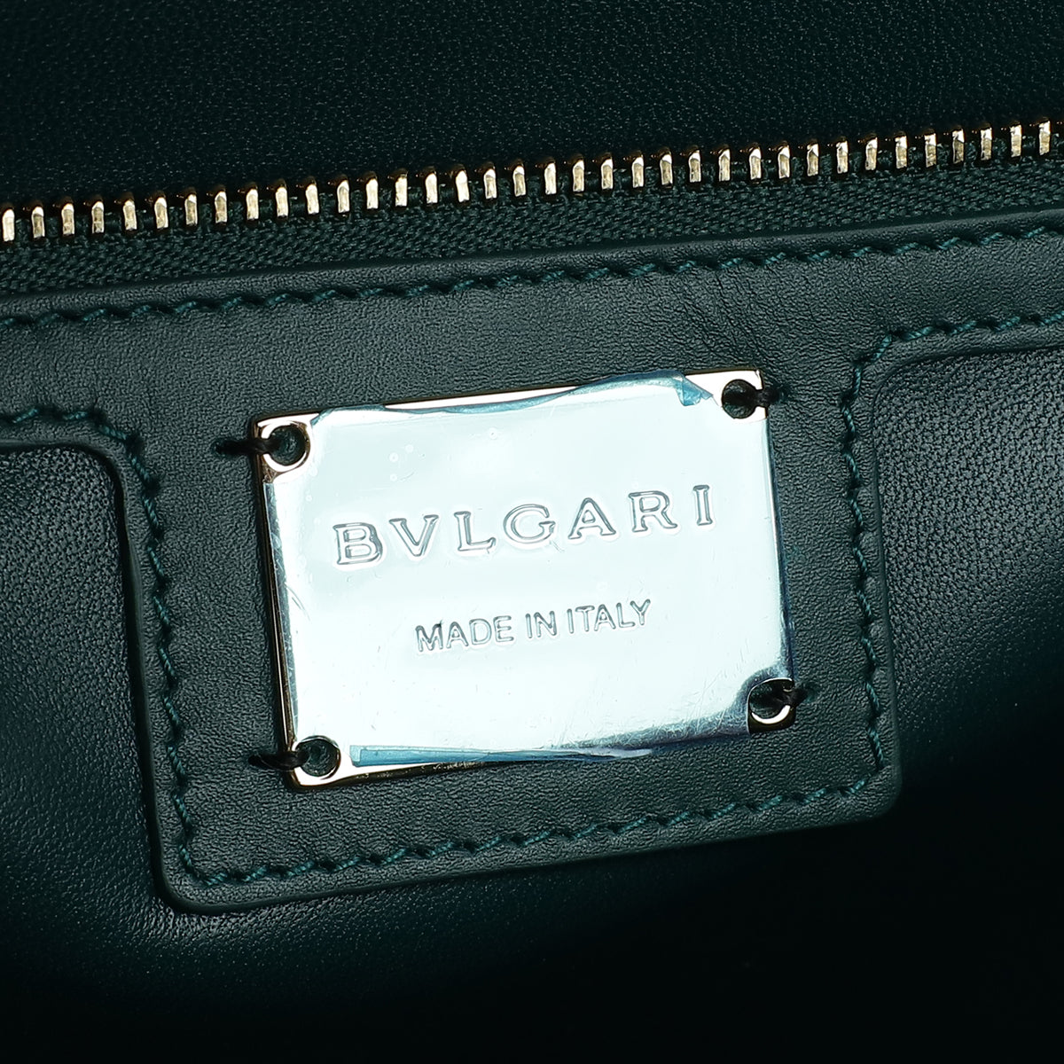 Bvlgari Forest Emerald Serpenti Diamond Blast Medium Flap Bag