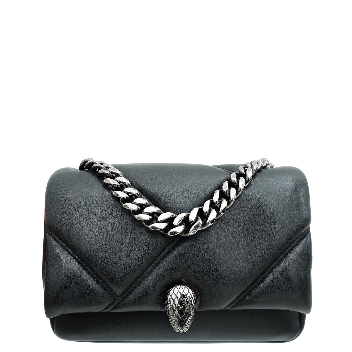 Bvlgari Black Serpenti Maxi Cabochon Mini Crossbody Bag