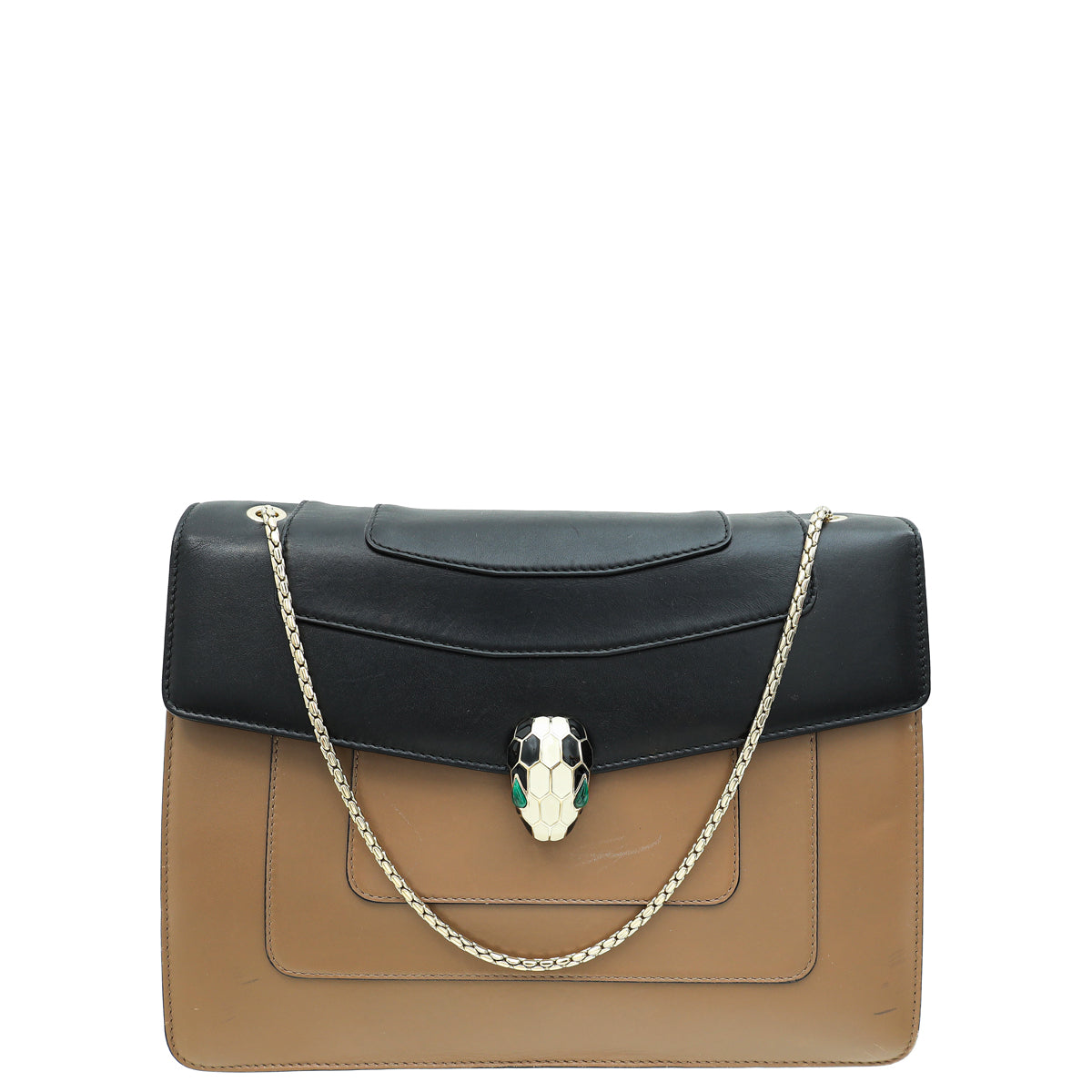 Bvlgari Bicolor Serpenti Forever Large Shoulder Bag-Bvlgari-THE CLOSET