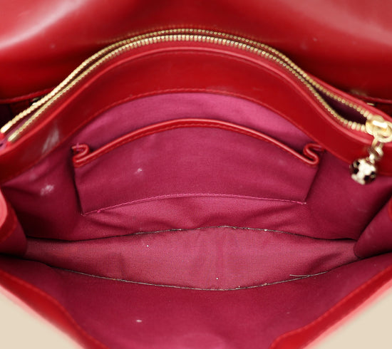 Bvlgari Dark Red Serpenti Forever Flap Shoulder Bag-Bvlgari-THE CLOSET