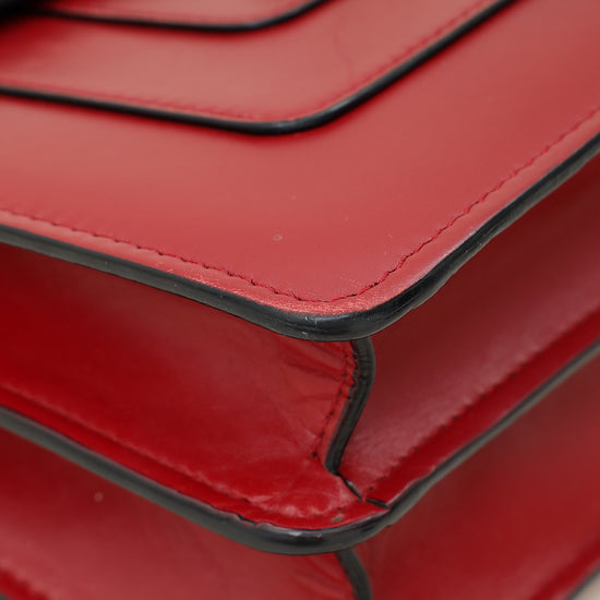 Bvlgari Dark Red Serpenti Forever Flap Shoulder Bag-Bvlgari-THE CLOSET