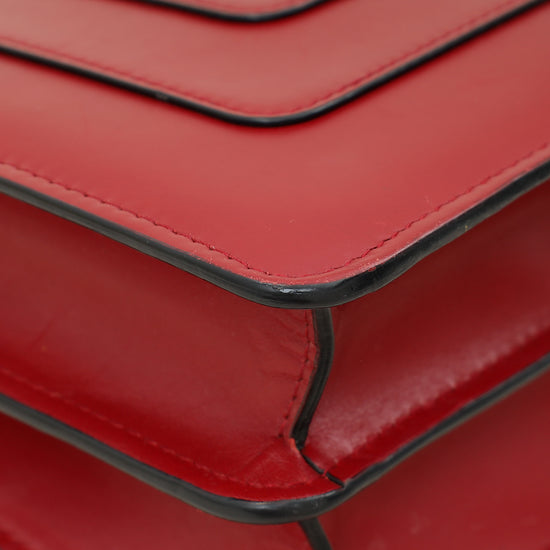 Bvlgari Dark Red Serpenti Forever Flap Shoulder Bag-Bvlgari-THE CLOSET