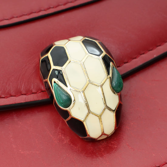 Bvlgari Dark Red Serpenti Forever Flap Shoulder Bag-Bvlgari-THE CLOSET