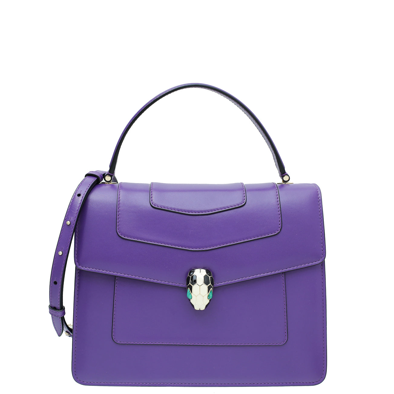 Bvlgari Violet Serpenti Forever Top Handle Bag-Bvlgari-THE CLOSET