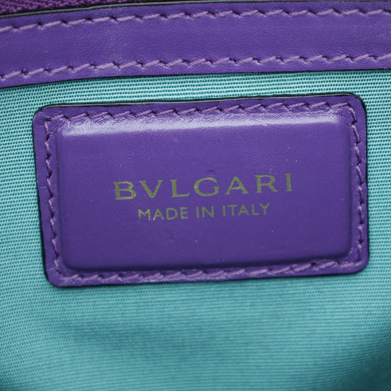 Bvlgari Violet Serpenti Forever Top Handle Bag