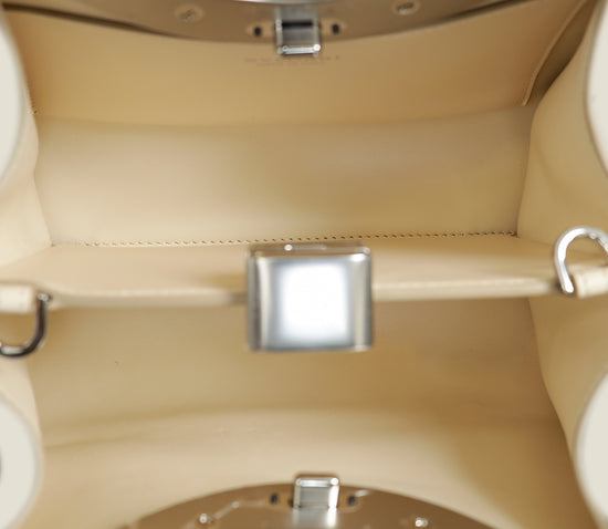 Bvlgari Ivory Bvlgari Roma Small Top Handle Bag