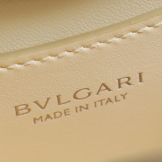 Bvlgari Ivory Bvlgari Roma Small Top Handle Bag