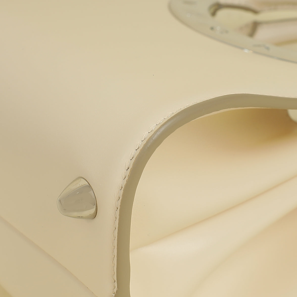 Bvlgari Ivory Bvlgari Roma Small Top Handle Bag