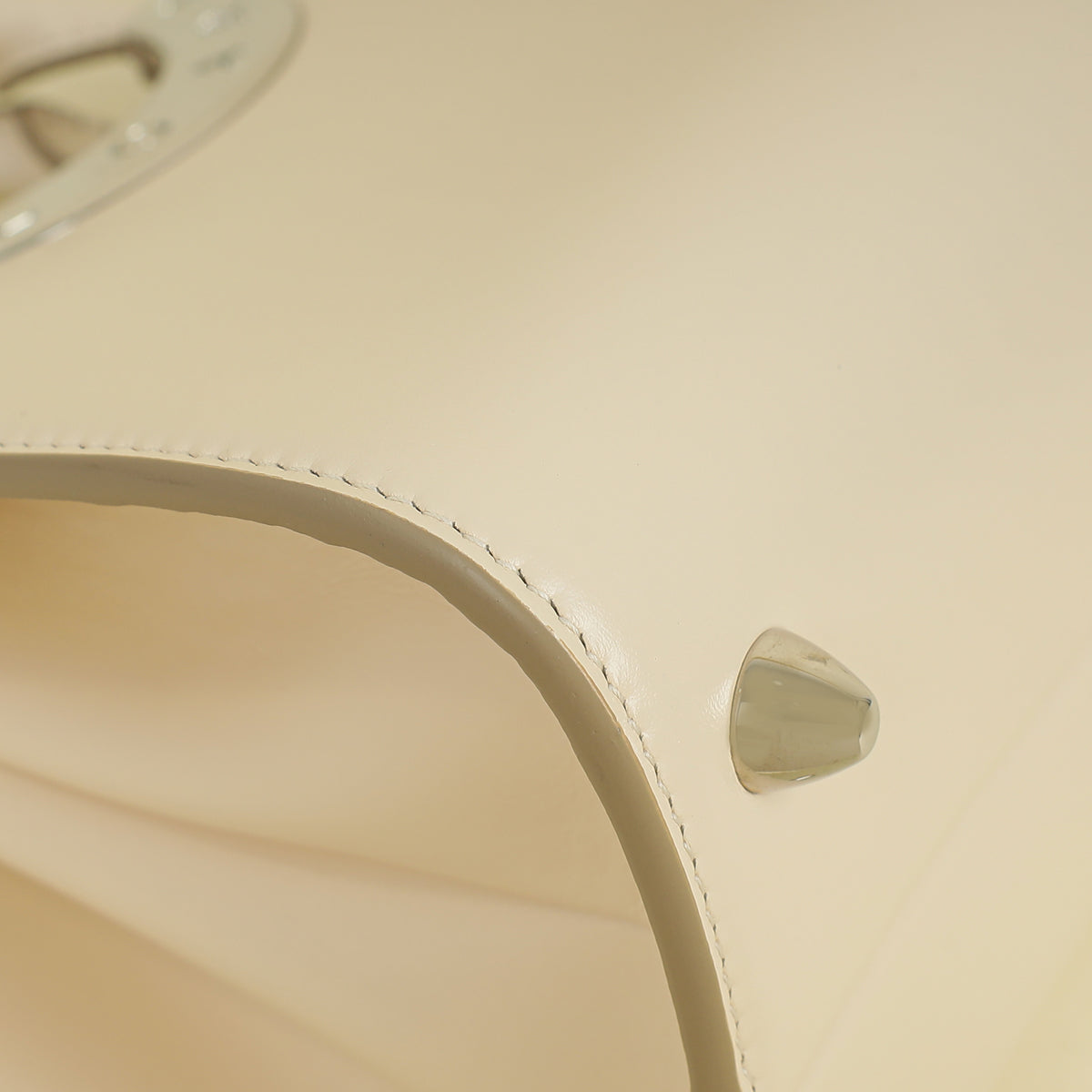 Bvlgari Ivory Bvlgari Roma Small Top Handle Bag