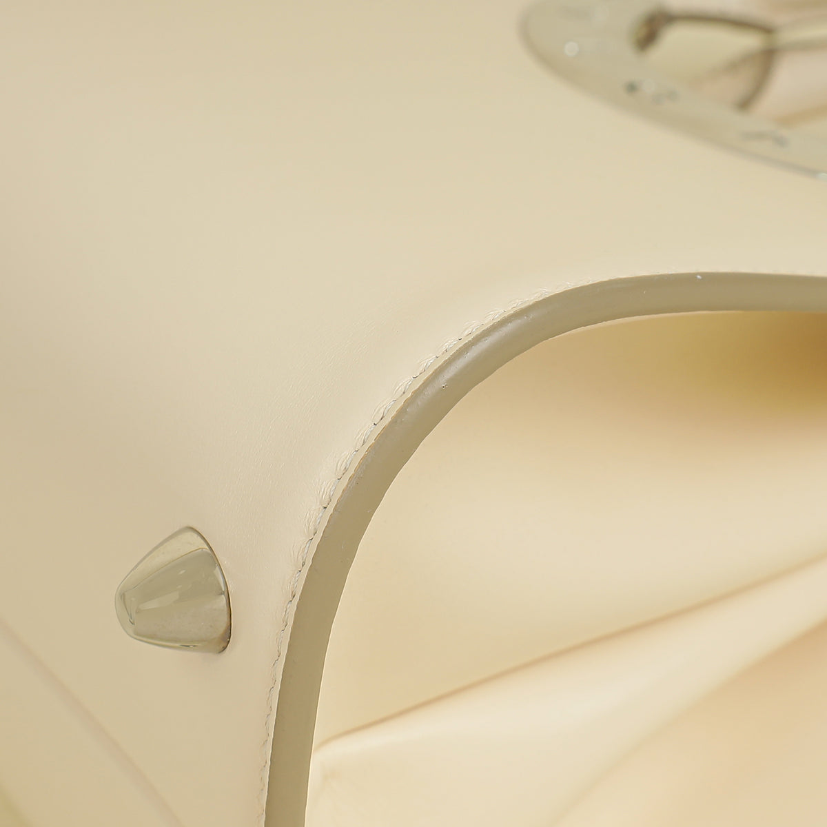 Bvlgari Ivory Bvlgari Roma Small Top Handle Bag