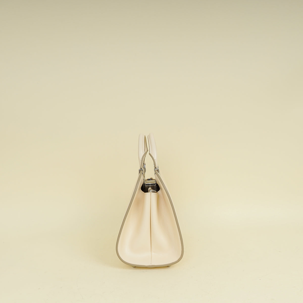 Bvlgari Ivory Bvlgari Roma Small Top Handle Bag