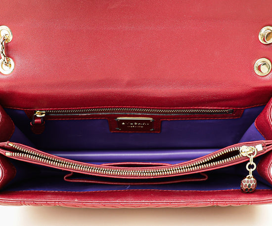 Bvlgari Burgundy Serpenti Forever Quilted Scaglie Flap Medium Bag-Bvlgari-THE CLOSET