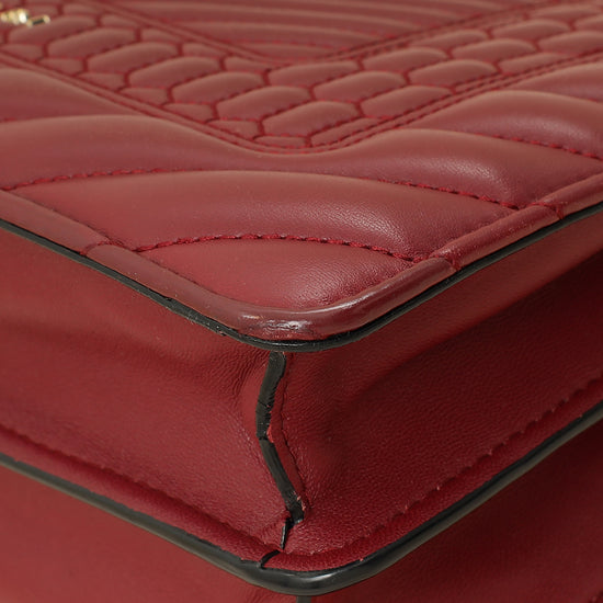 Bvlgari Burgundy Serpenti Forever Quilted Scaglie Flap Medium Bag-Bvlgari-THE CLOSET