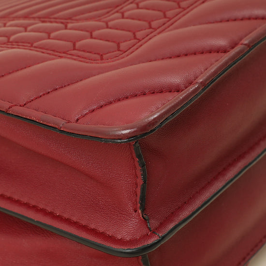 Bvlgari Burgundy Serpenti Forever Quilted Scaglie Flap Medium Bag-Bvlgari-THE CLOSET