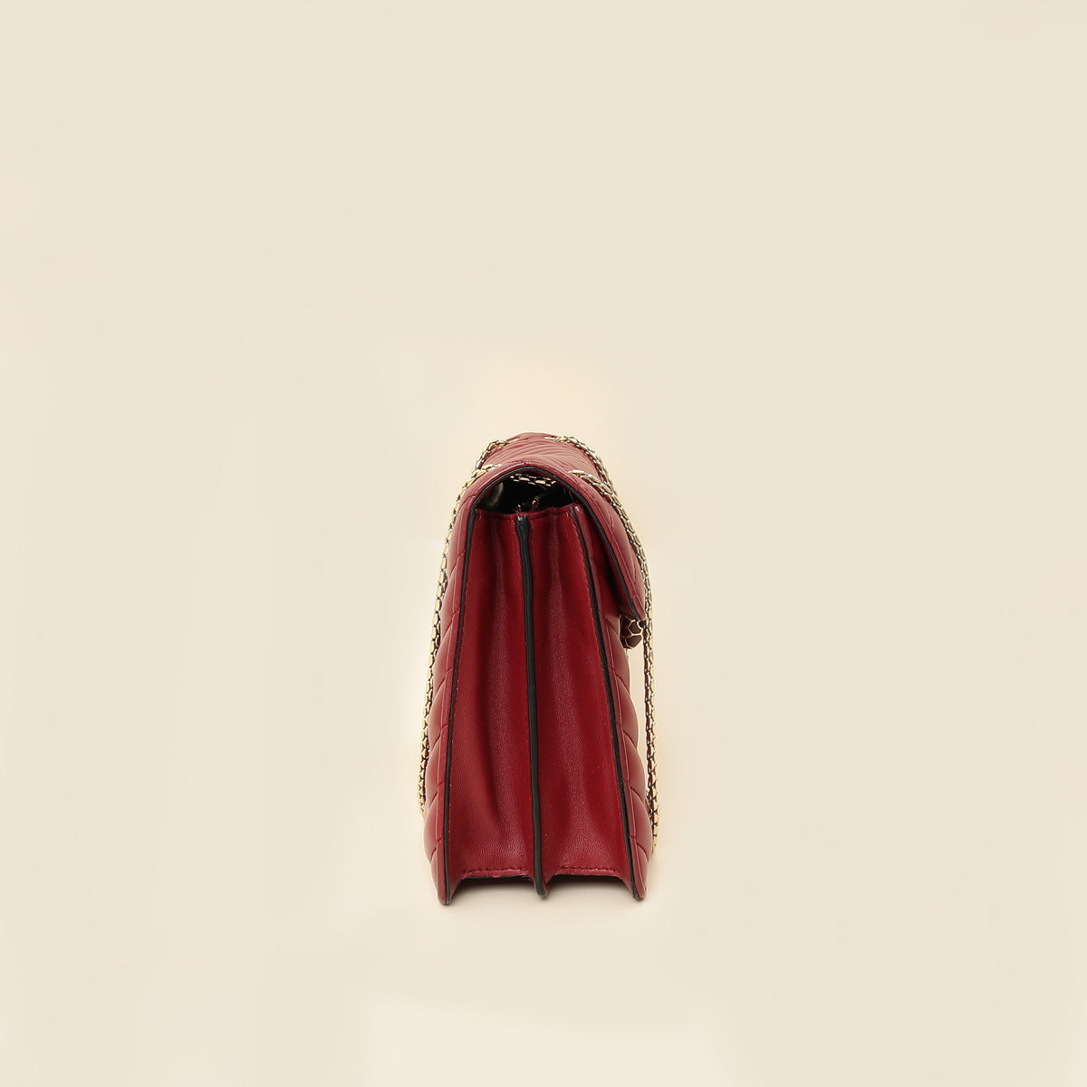 Bvlgari Burgundy Serpenti Forever Quilted Scaglie Flap Medium Bag-Bvlgari-THE CLOSET