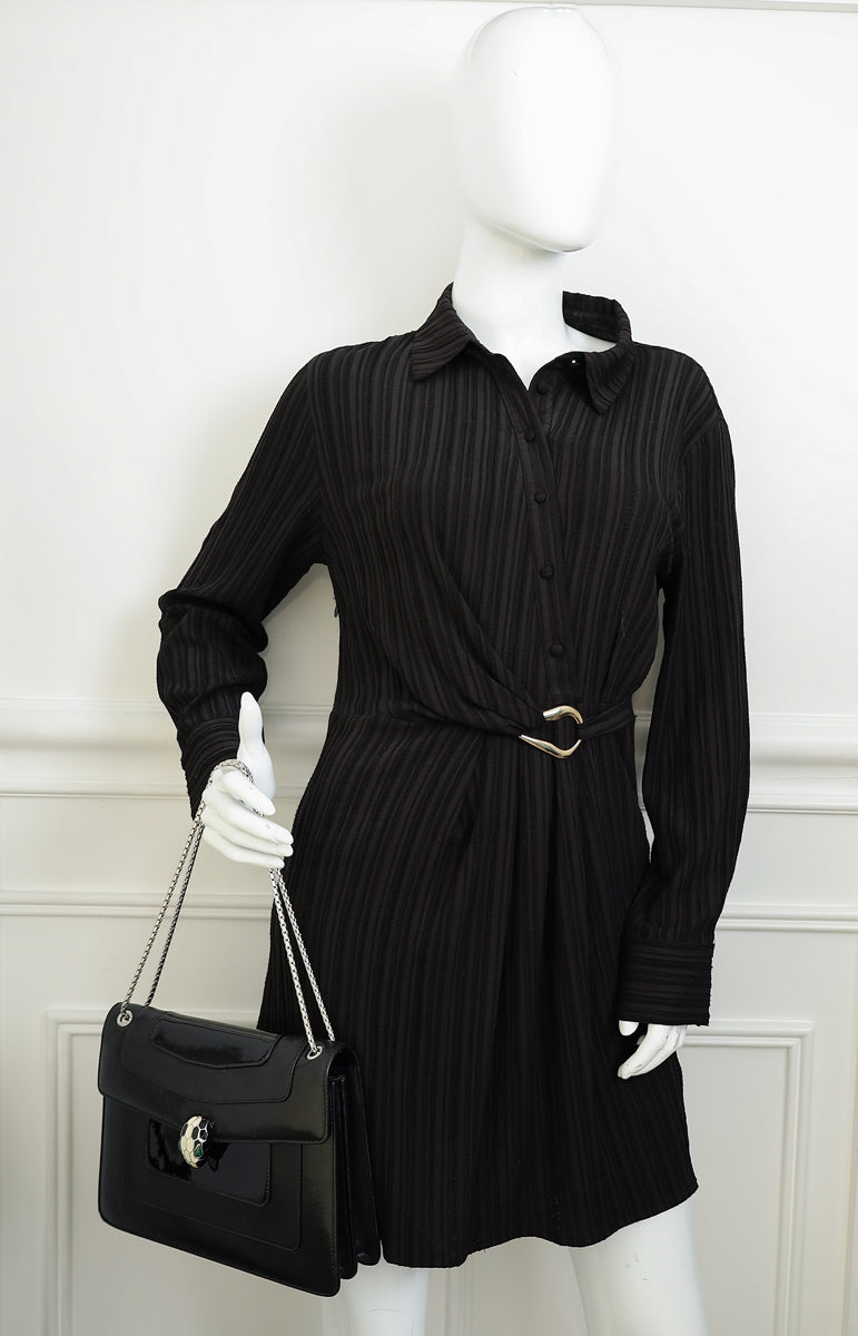 Bvlgari Black Serpenti Forever Shoulder Bag