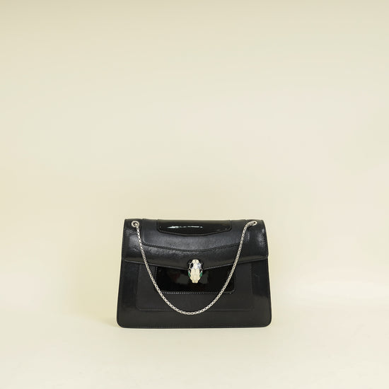 Bvlgari Black Serpenti Forever Shoulder Bag