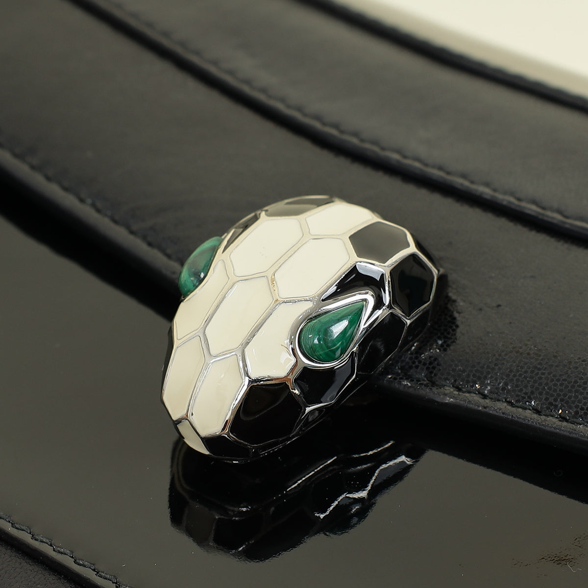 Bvlgari Black Serpenti Forever Shoulder Bag