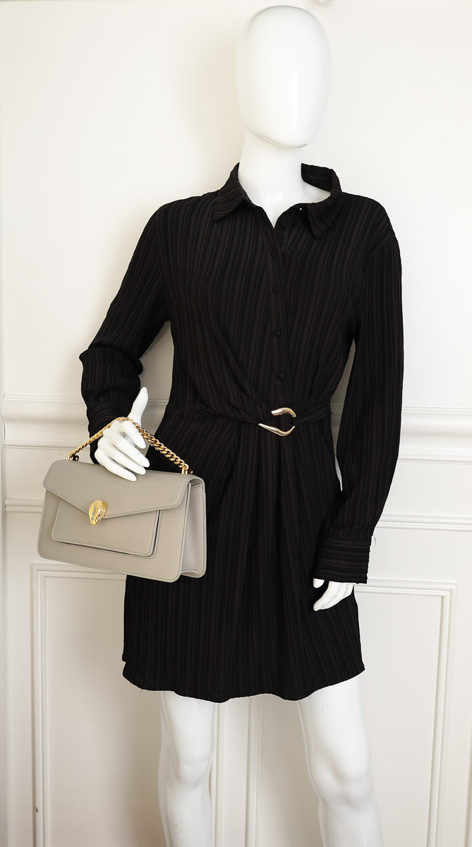 Bvlgari Grey Serpenti East-west Maxi Chain Shoulder Bag-Bvlgari-THE CLOSET