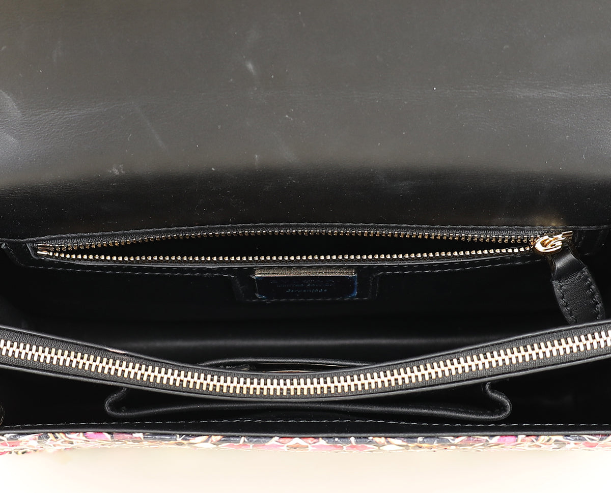 Bvlgari Pink Multicolor L.E Serpenti Forever Python Flap Bag-Bvlgari-THE CLOSET