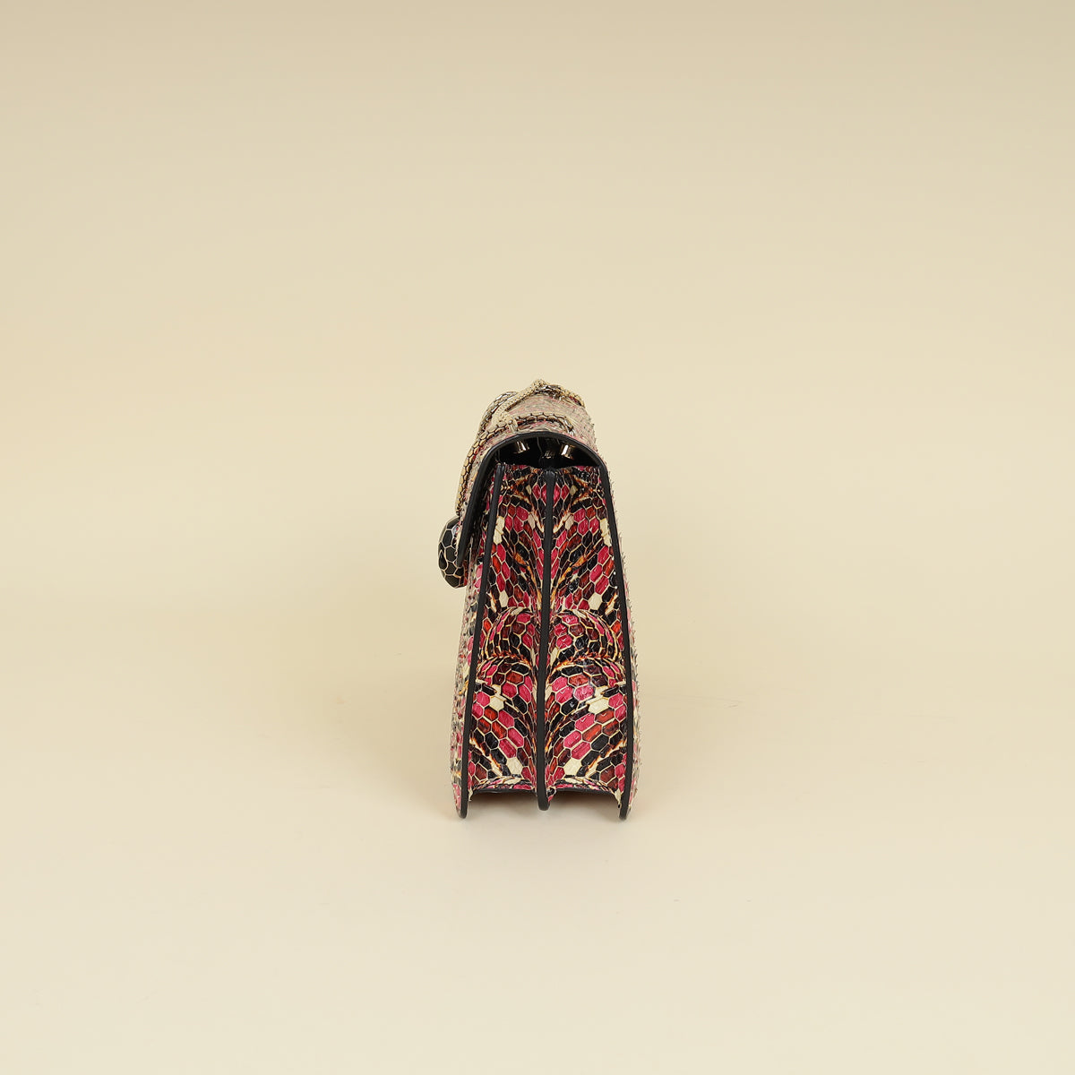 Bvlgari Pink Multicolor L.E Serpenti Forever Python Flap Bag-Bvlgari-THE CLOSET