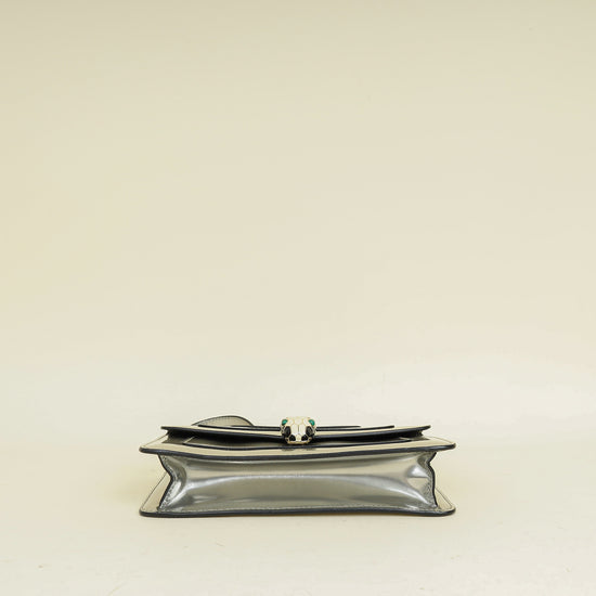 Bvlgari Silver Serpenti Forever East West Crossbody Bag