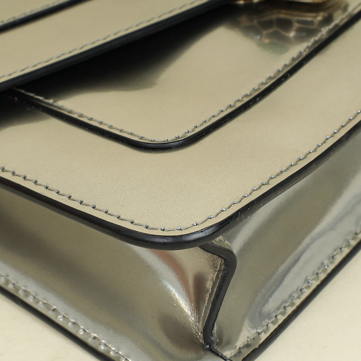 Bvlgari Silver Serpenti Forever East West Crossbody Bag