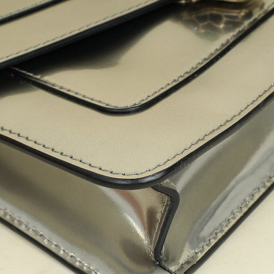 Bvlgari Silver Serpenti Forever East West Crossbody Bag