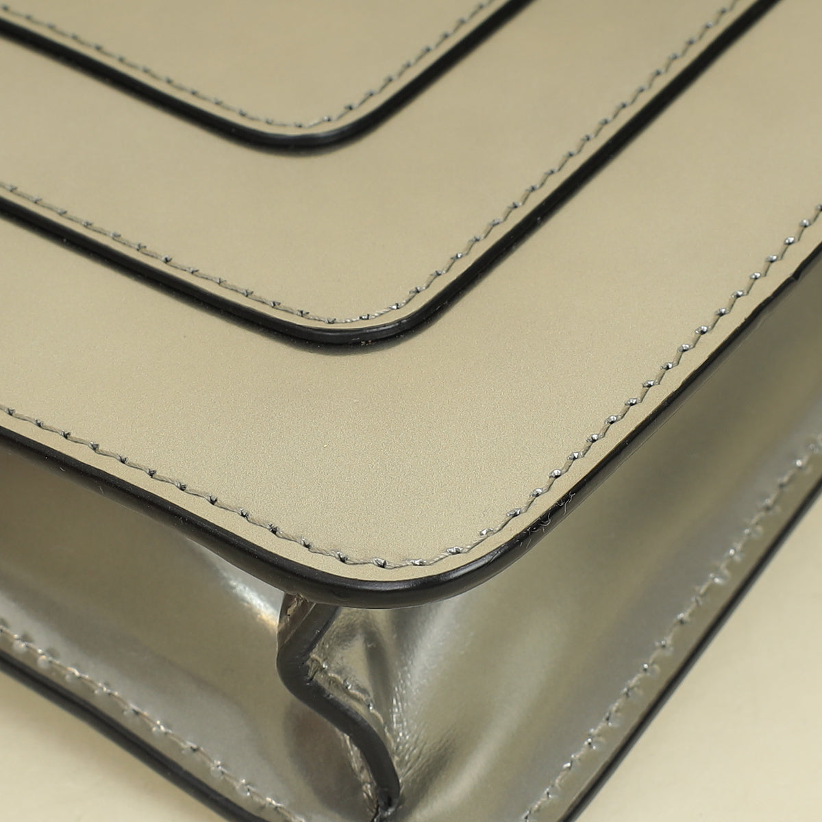 Bvlgari Silver Serpenti Forever East West Crossbody Bag