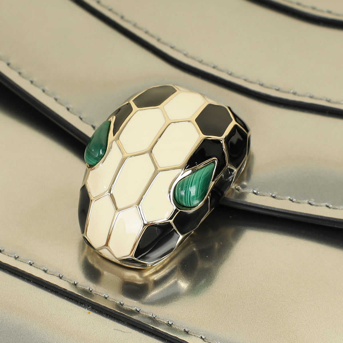 Bvlgari Silver Serpenti Forever East West Crossbody Bag