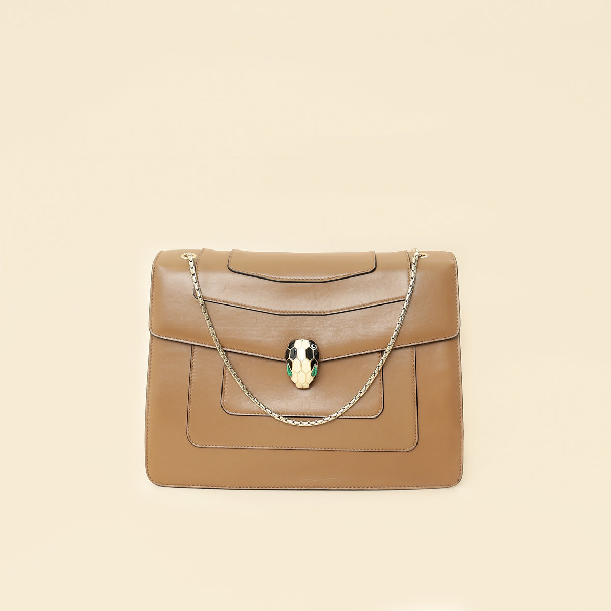 Bvlgari Brown Serpenti Forever Shoulder Bag-Bvlgari-THE CLOSET