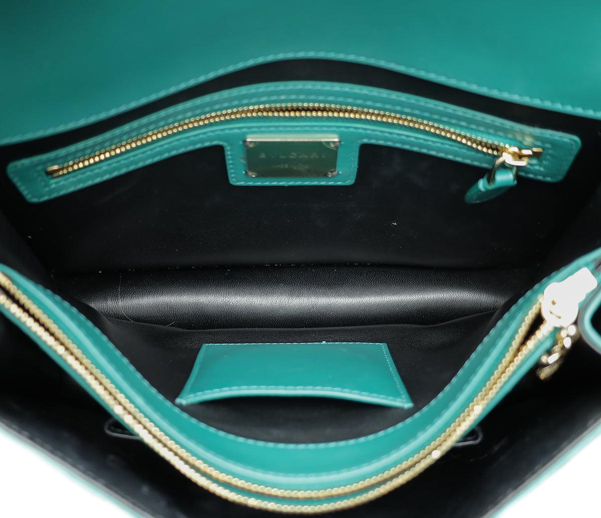 Bvlgari Emerald Green Stingray Galuchat Serpenti Forever Medium Shoulder Bag